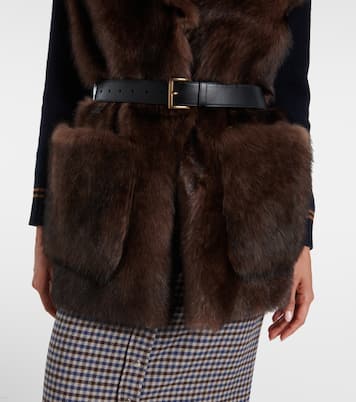 Shearling vest | Prada