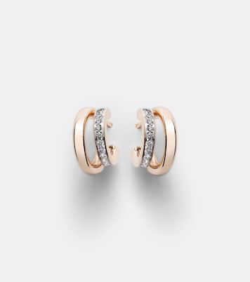 Boucles d'oreilles Together en or rose 18 ct et diamants | Pomellato