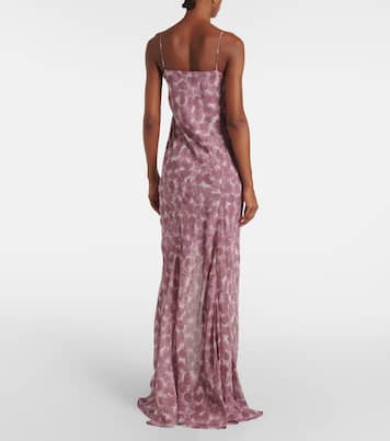 Printed silk chiffon slip dress | Dries Van Noten