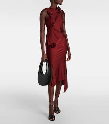 Floral-appliqué asymmetric top | Coperni