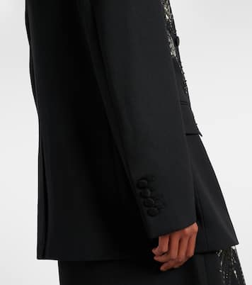 Blazer doppiopetto in lana con paillettes | Jacques Wei