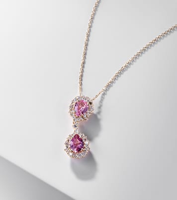 Collana in oro 18kt con diamanti e zaffiro | Suzanne Kalan