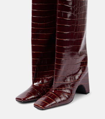 Botas altas Bridge de piel grabada | Coperni