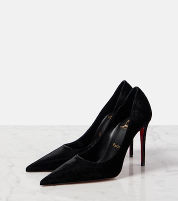 Pumps Kate Max 100 in velluto | Christian Louboutin