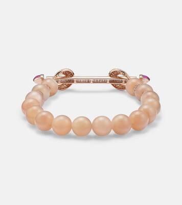 Bracciale Chakra in oro 18kt con pietre preziose e diamanti | Ananya