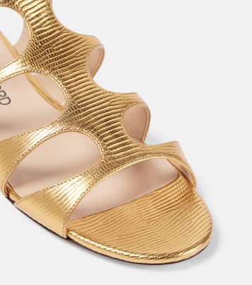 Sandalen Paradis aus Metallic-Leder | Tom Ford