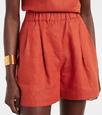 Zurich linen shorts | Asceno