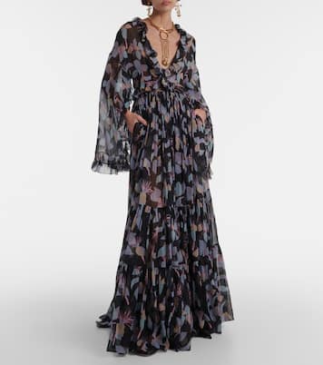 Top en soie à fleurs | Chloé