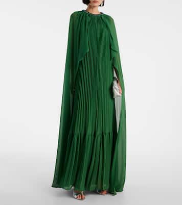 Pantoletten Alexa 95 aus Metallic-Leder | Amina Muaddi