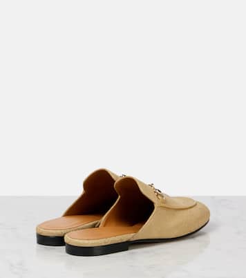 Mules Princetown Horsebit in canvas GG | Gucci