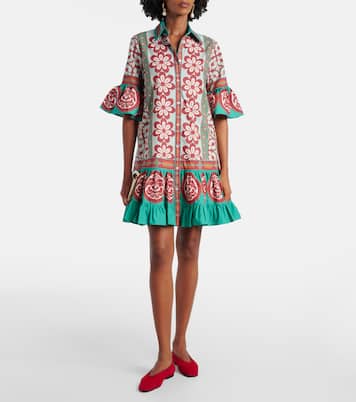 Choux printed cotton poplin shirt dress | La DoubleJ