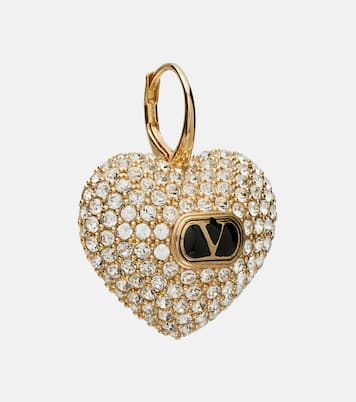 Cœur Royale crystal-embellished earrings | Valentino