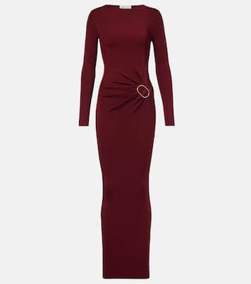 Abito lungo in jersey arricciato | Roland Mouret