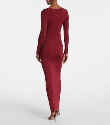 Abito lungo in jersey arricciato | Roland Mouret