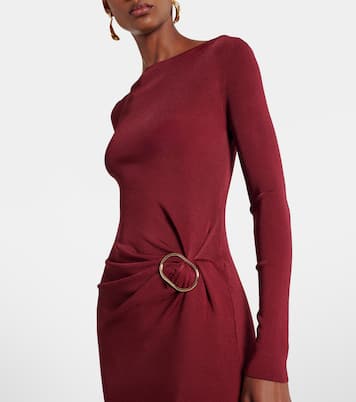 Abito lungo in jersey arricciato | Roland Mouret