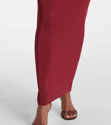 Abito lungo in jersey arricciato | Roland Mouret