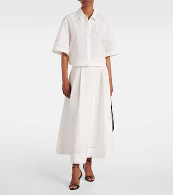 Camicia in popeline di cotone con ricamo | Róhe