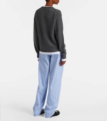 Layered cashmere sweater | Miu Miu