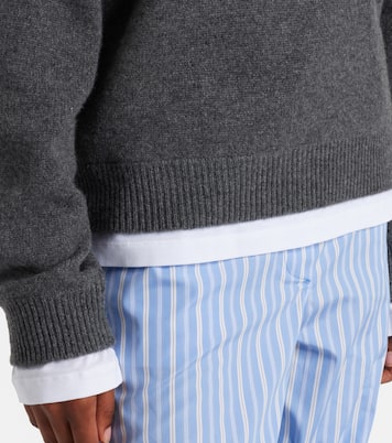 Layered cashmere sweater | Miu Miu