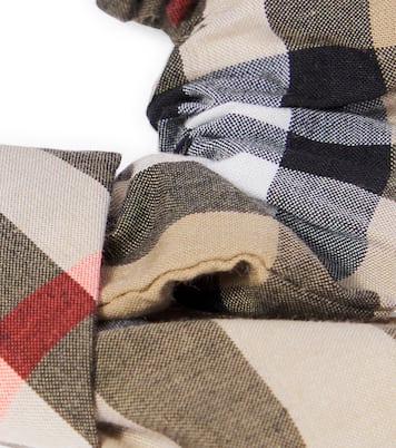 Scrunchie in cotone Burberry Check | Burberry Kids