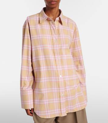Checked cotton flannel overshirt | Róhe