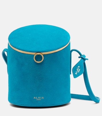 Bucket-Bag La Canette Small aus Veloursleder | Alaïa