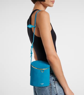 Bucket-Bag La Canette Small aus Veloursleder | Alaïa