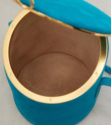 Bucket-Bag La Canette Small aus Veloursleder | Alaïa
