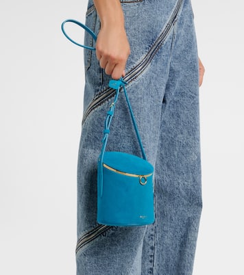 Bucket-Bag La Canette Small aus Veloursleder | Alaïa