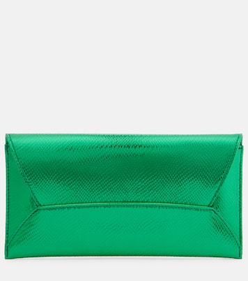 Clutch Envelope Small aus Metallic-Leder | Aquazzura
