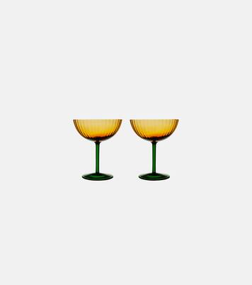Set of 2 champagne coupe glasses | La DoubleJ