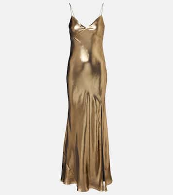 Satin maxi dress | Self-Portrait