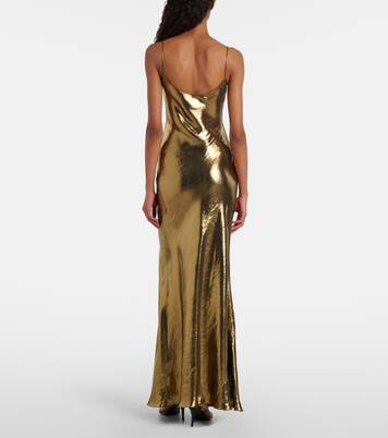 Satin maxi dress | Self-Portrait