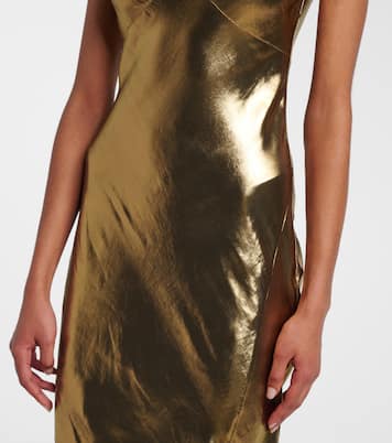 Satin maxi dress | Self-Portrait
