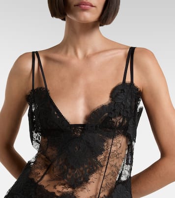 Sheer lace minidress | Dolce&Gabbana