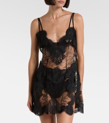 Sheer lace minidress | Dolce&Gabbana