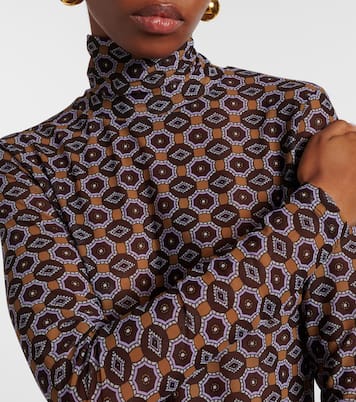 印花高领上衣 | Dries Van Noten