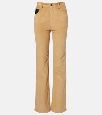 Cotton corduroy flared pants | Bottega Veneta