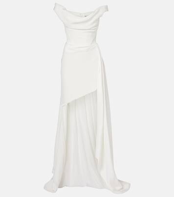 Bridal Comet off-shoulder silk minidress | Vivienne Westwood