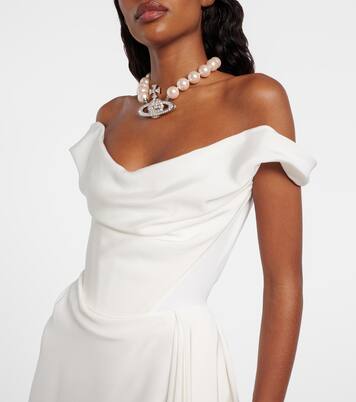 Bridal Comet off-shoulder silk minidress | Vivienne Westwood