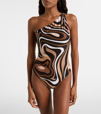 Marmo one-shoulder swimsuit | Pucci
