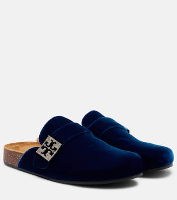 Mellow embellished velvet mules | Tory Burch