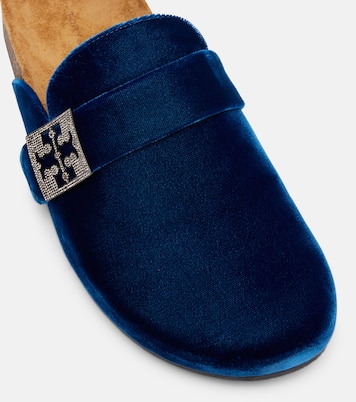 Mellow embellished velvet mules | Tory Burch