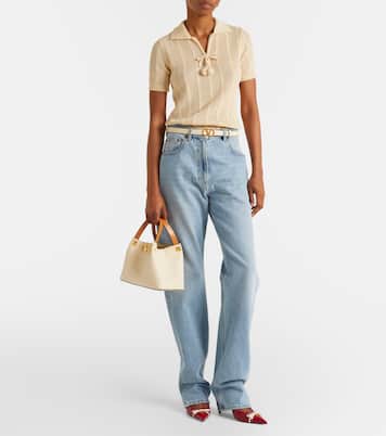 VLogo Small leather tote bag | Valentino Garavani