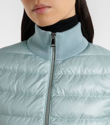 Cardigan matelassé en laine vierge | Moncler