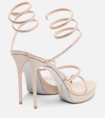 Cleo embellished satin sandals | Rene Caovilla