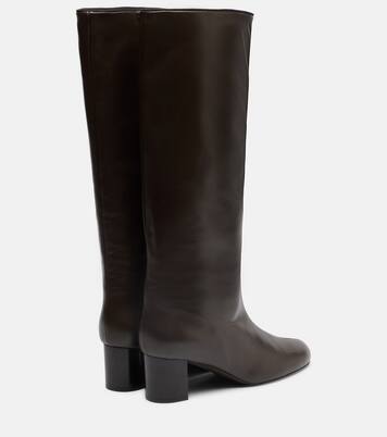 Downtown leather knee-high boots | Toteme