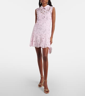 فستان قصير من الدانتيل | Self-Portrait