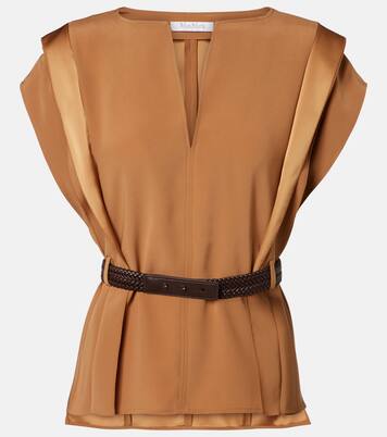 Top en crêpe à ceinture | Max Mara