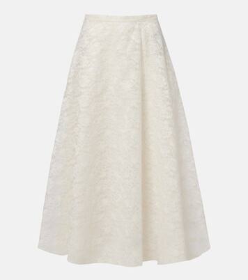 Avena embroidered midi skirt | Max Mara